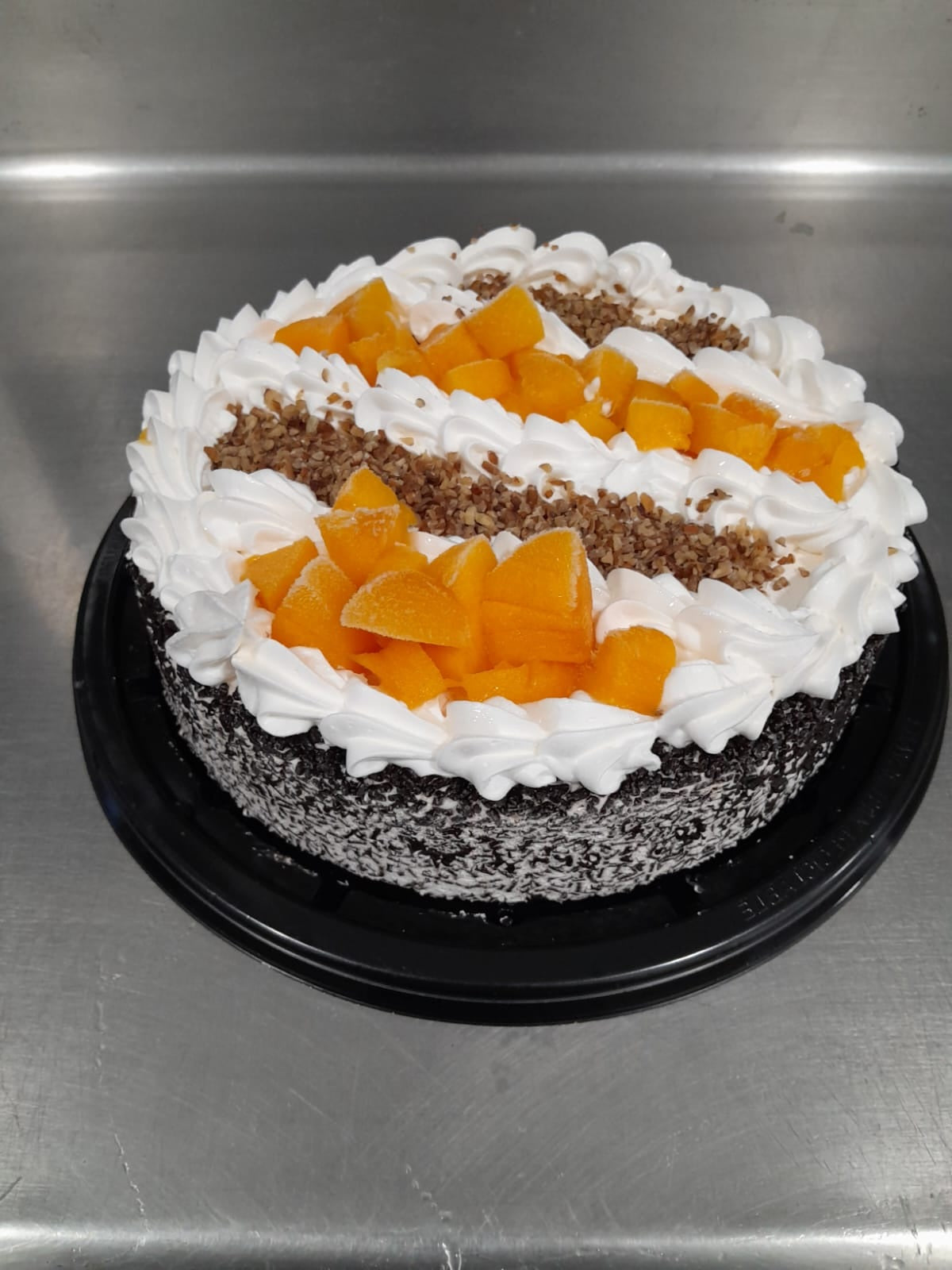 PASTEL DURAZNO DECORADO